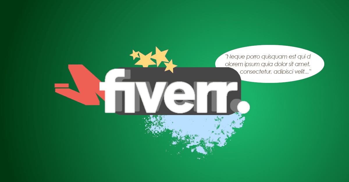 Fiverr platform logo and background
