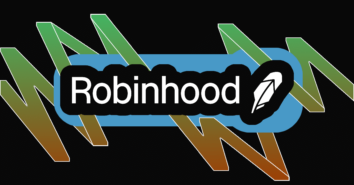 Robinhood logo with designed background