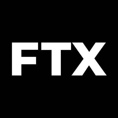 Black and square FTX logo.