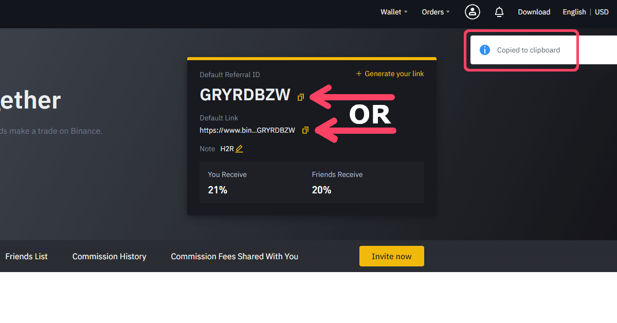 binance referral site