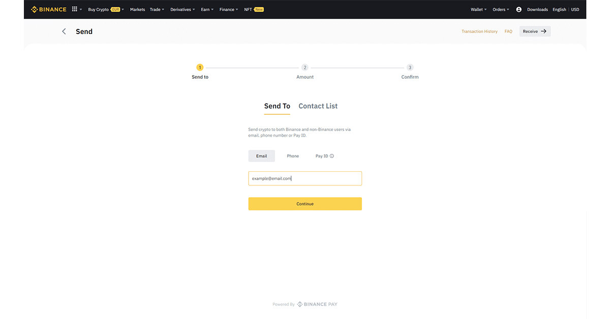 How to use Binance Pay Step 4 of 5