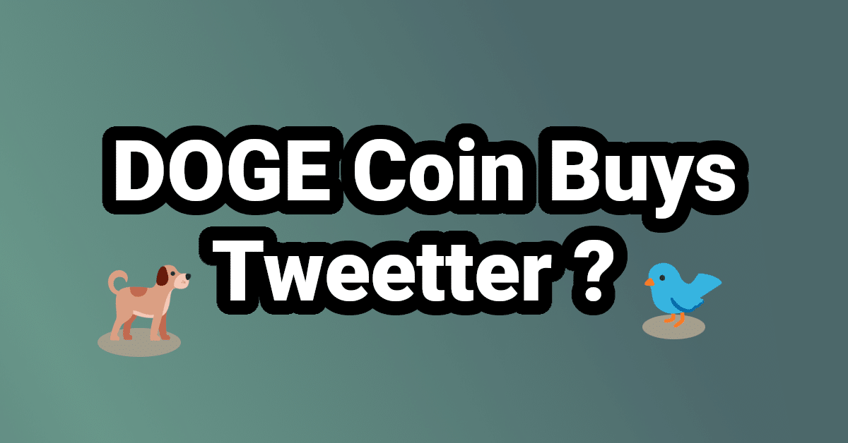 Dogecoin buys Twitter article image.