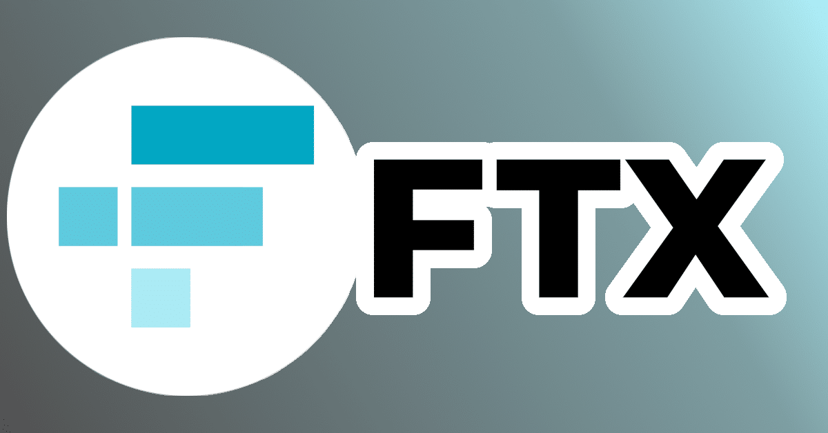 FTX exchange logo with minimal colors